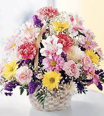Basket of Flowers Premium